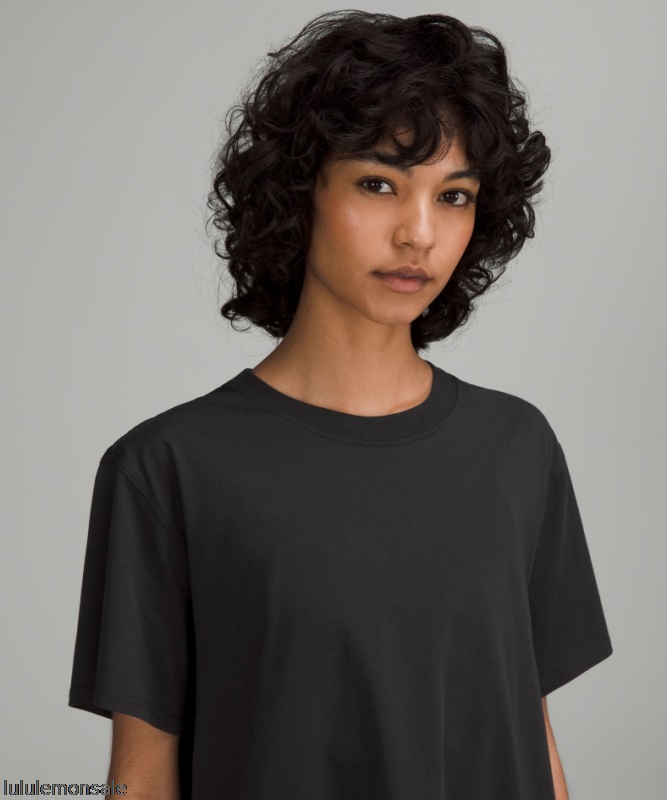 Lululemon Damen DELULU322 | Lululemon Deutschland Schwarzes All Yours Baumwoll T-shirt